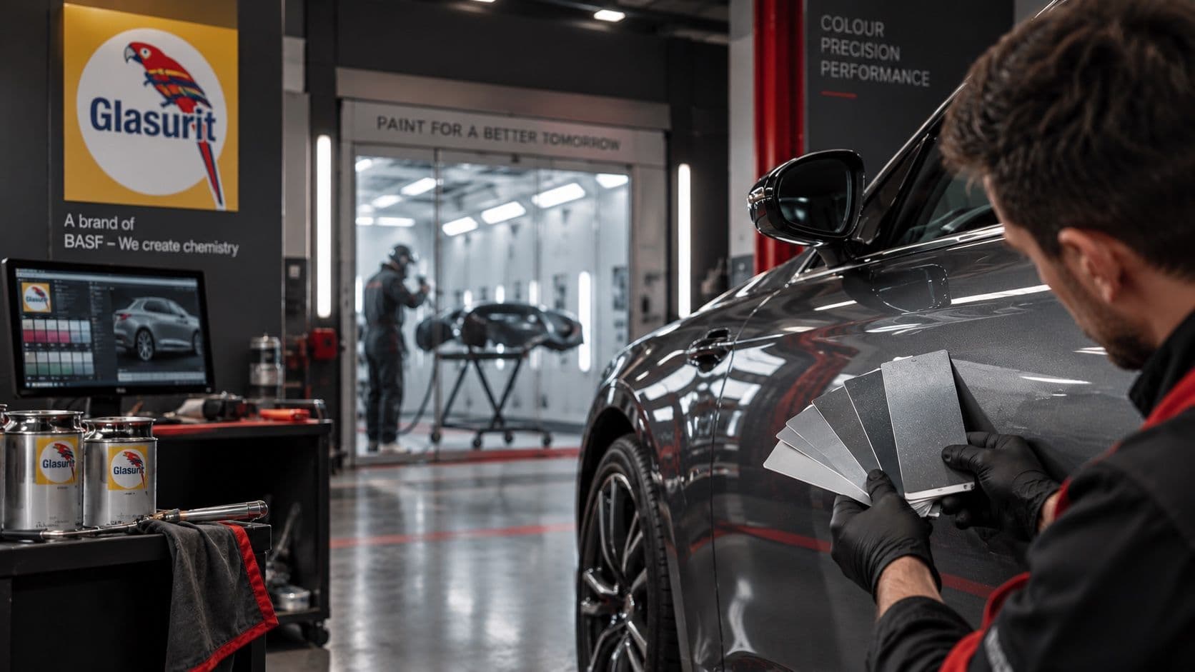 Peinture Glasurit : comment nous retrouvons la teinte exacte de votre voiture